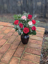 Load image into Gallery viewer, Lady in Red Floral Arrangement