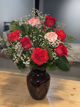 Load image into Gallery viewer, Lady in Red Floral Arrangement
