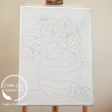 Load image into Gallery viewer, Love Blooms Here Canvas Kit