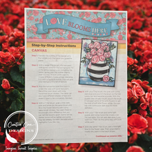 Load image into Gallery viewer, Love Blooms Here Canvas Kit