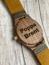 Load image into Gallery viewer, Walnut Wood Watch