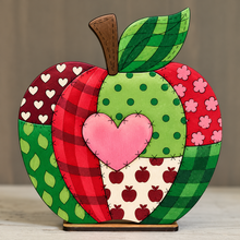 Load image into Gallery viewer, Patchwork Apple Sitter
