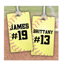 Load image into Gallery viewer, Softball Bag Tags
