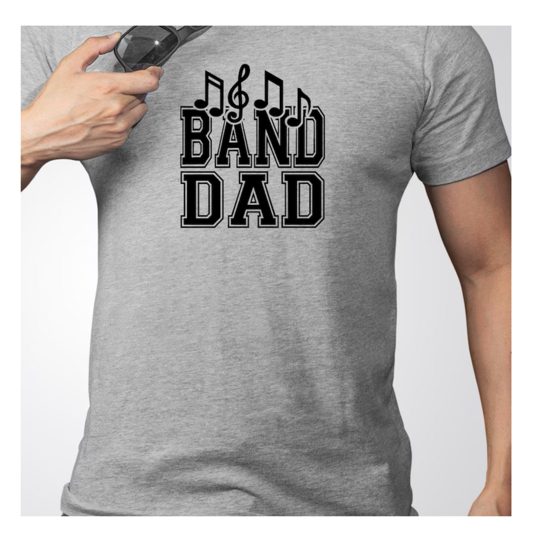 Dad Band Shirt Design #1 (Musical Notes)