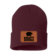 Load image into Gallery viewer, Draft Express Beanie with Leather Patch
