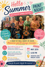 Load image into Gallery viewer, Hello Summer Paint Night (May 28, 2026 @ 6 pm)
