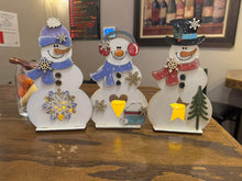 Load image into Gallery viewer, Snowman Votive
