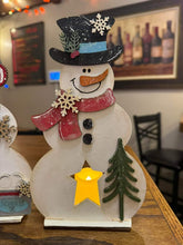 Load image into Gallery viewer, Snowman Votive
