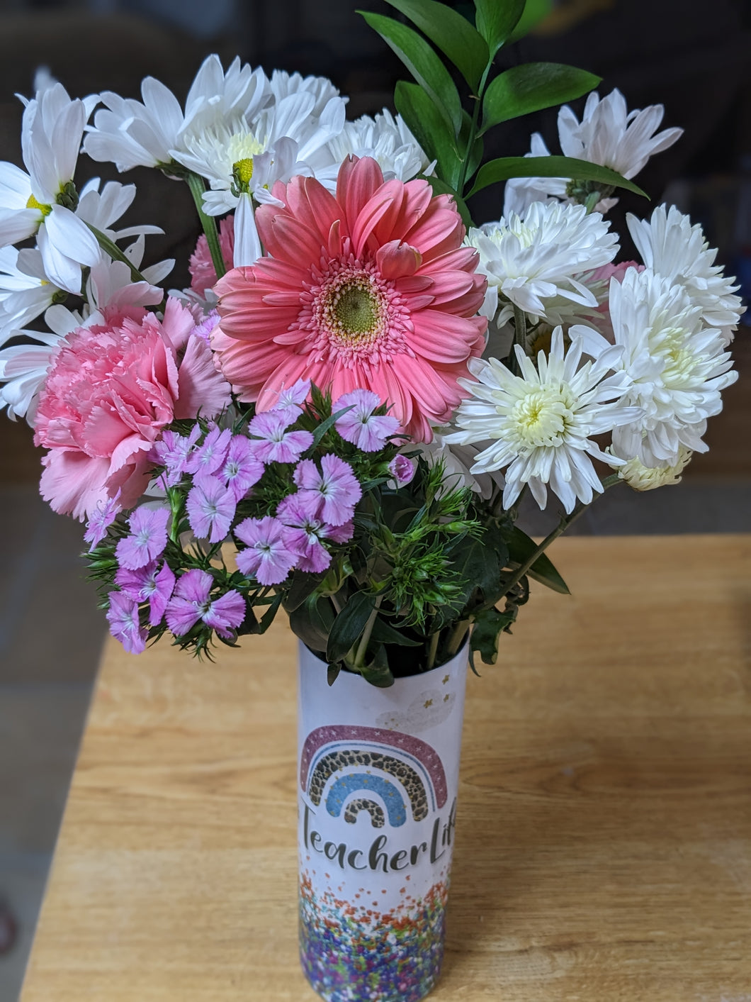 Teacher Tumbler Floral Arrangement