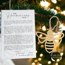 Load image into Gallery viewer, The Harmonious Hive Bee Ornament
