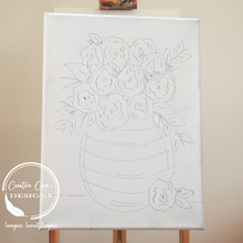 Load image into Gallery viewer, Love Blooms Here Canvas Kit
