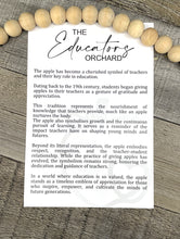 Load image into Gallery viewer, The Educator&#39;s Orchard Apple Ornament
