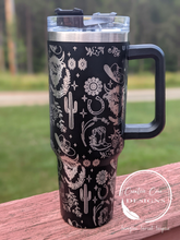 Load image into Gallery viewer, Western Boutique 40 ounce Full Wrap Tumbler
