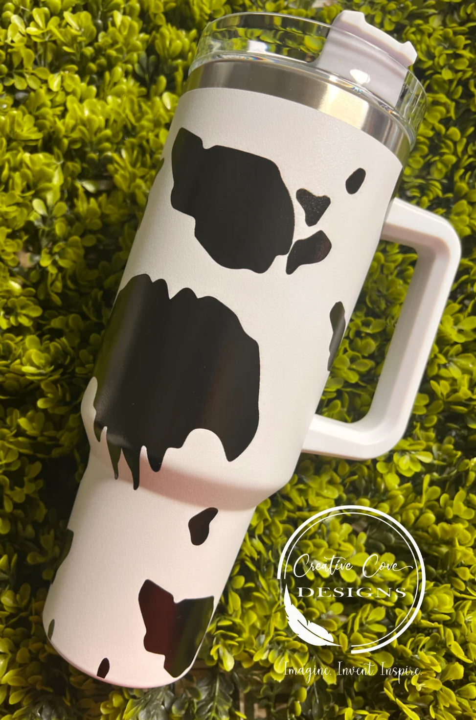 Cow Print 40 ounce Tumbler