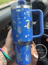 Load image into Gallery viewer, Authentic 40 ounce Sea Turtle Full Wrap Tumbler
