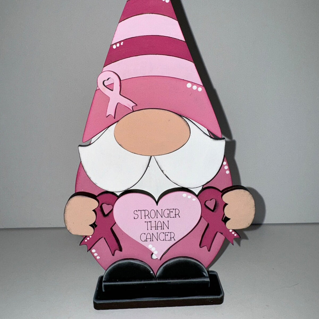 Breast Cancer Standing Gnome
