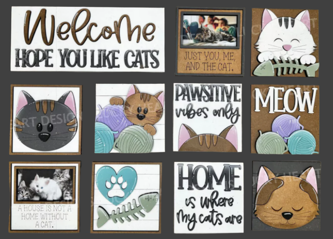 Cat Interchangeable Tiles