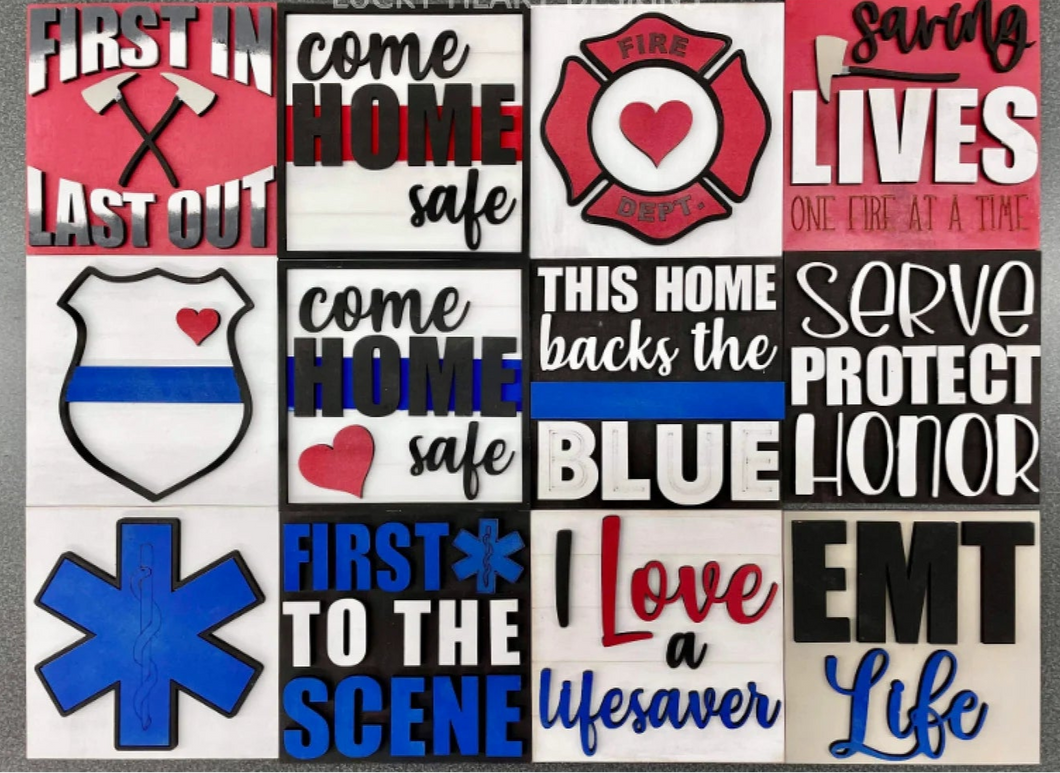 First Responder Interchangeable Tiles