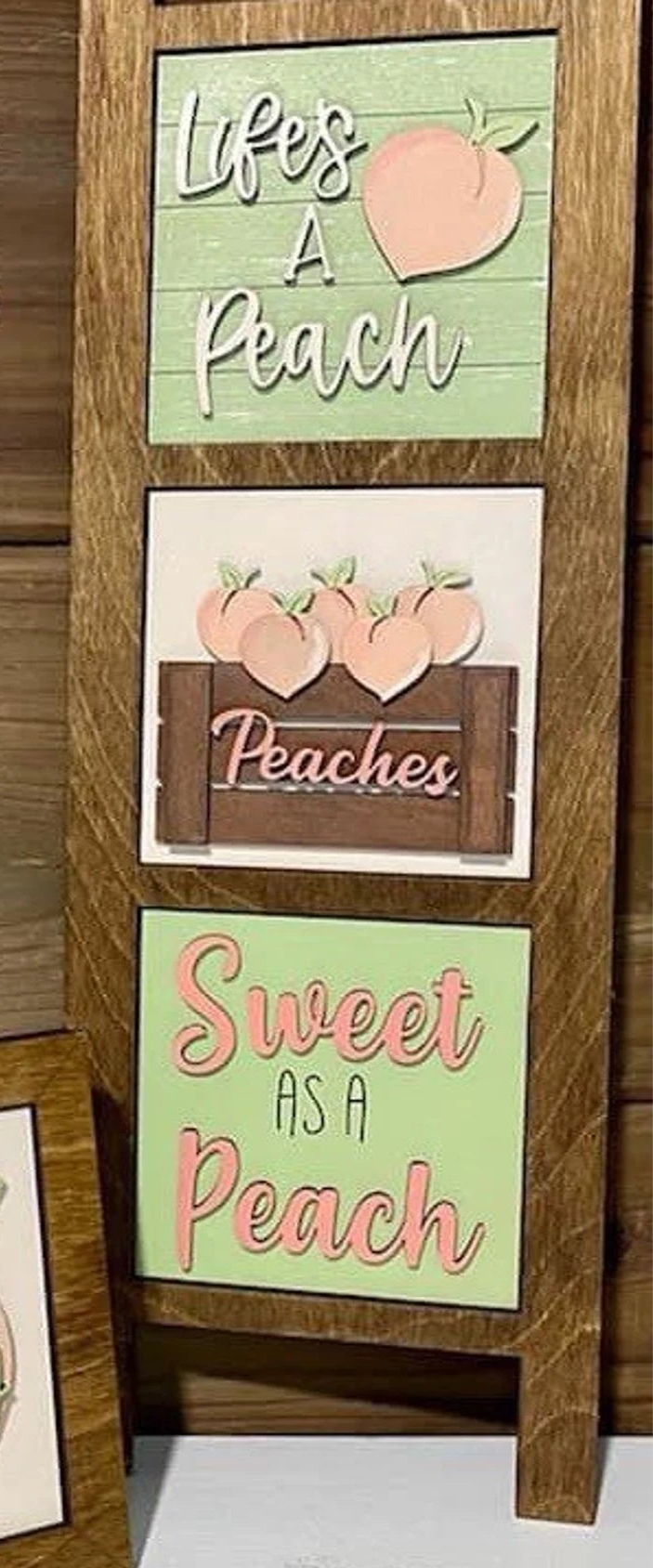 Peach Ladder Tiles (Set of 3)