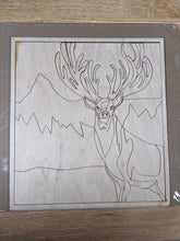 Load image into Gallery viewer, Deer Wooden Puzzle Decor
