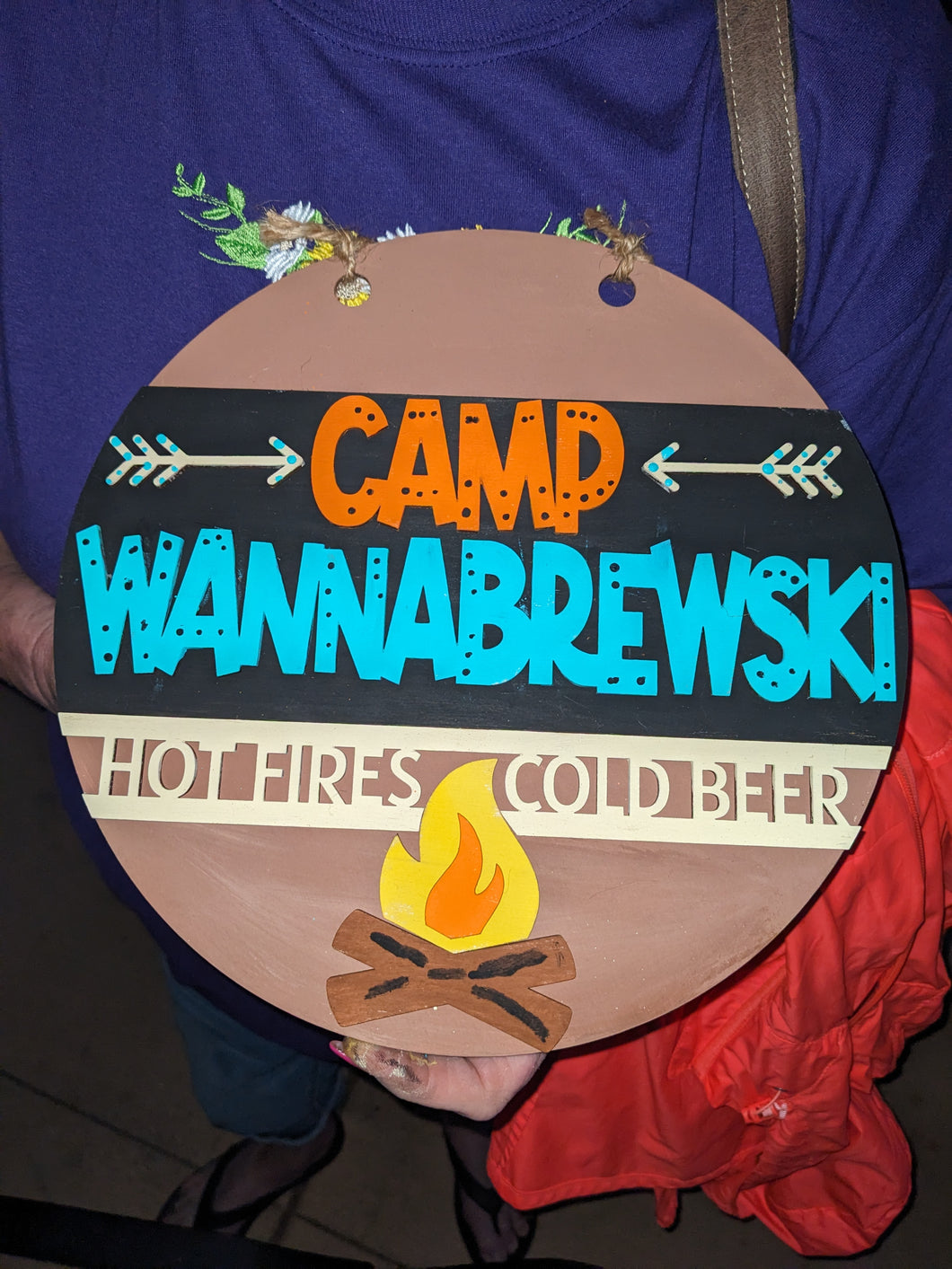 Camp Wannabrewski Door Hanger
