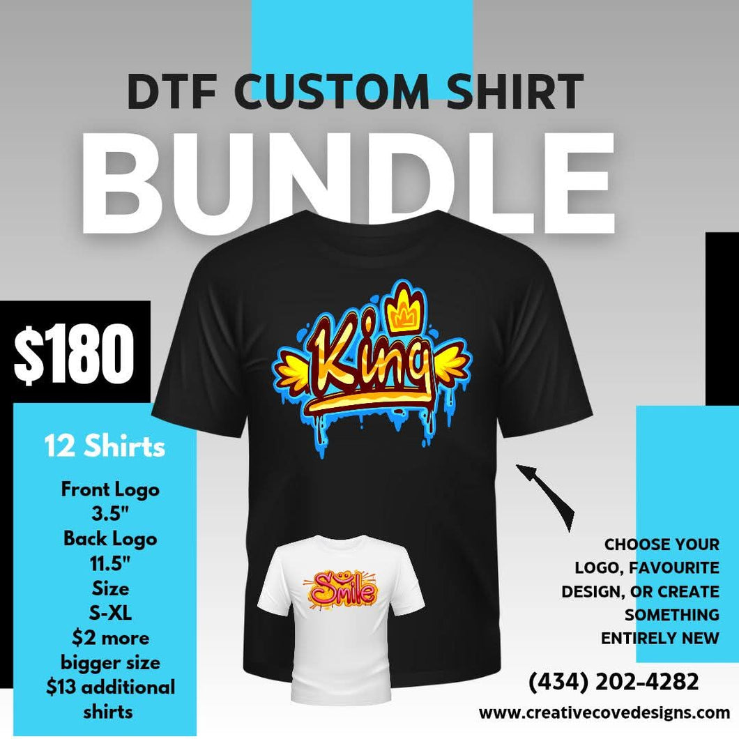 DTF Custom Shirt Bundle