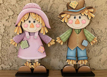 Load image into Gallery viewer, Rusty &amp; Rosie Standing Scarecrow
