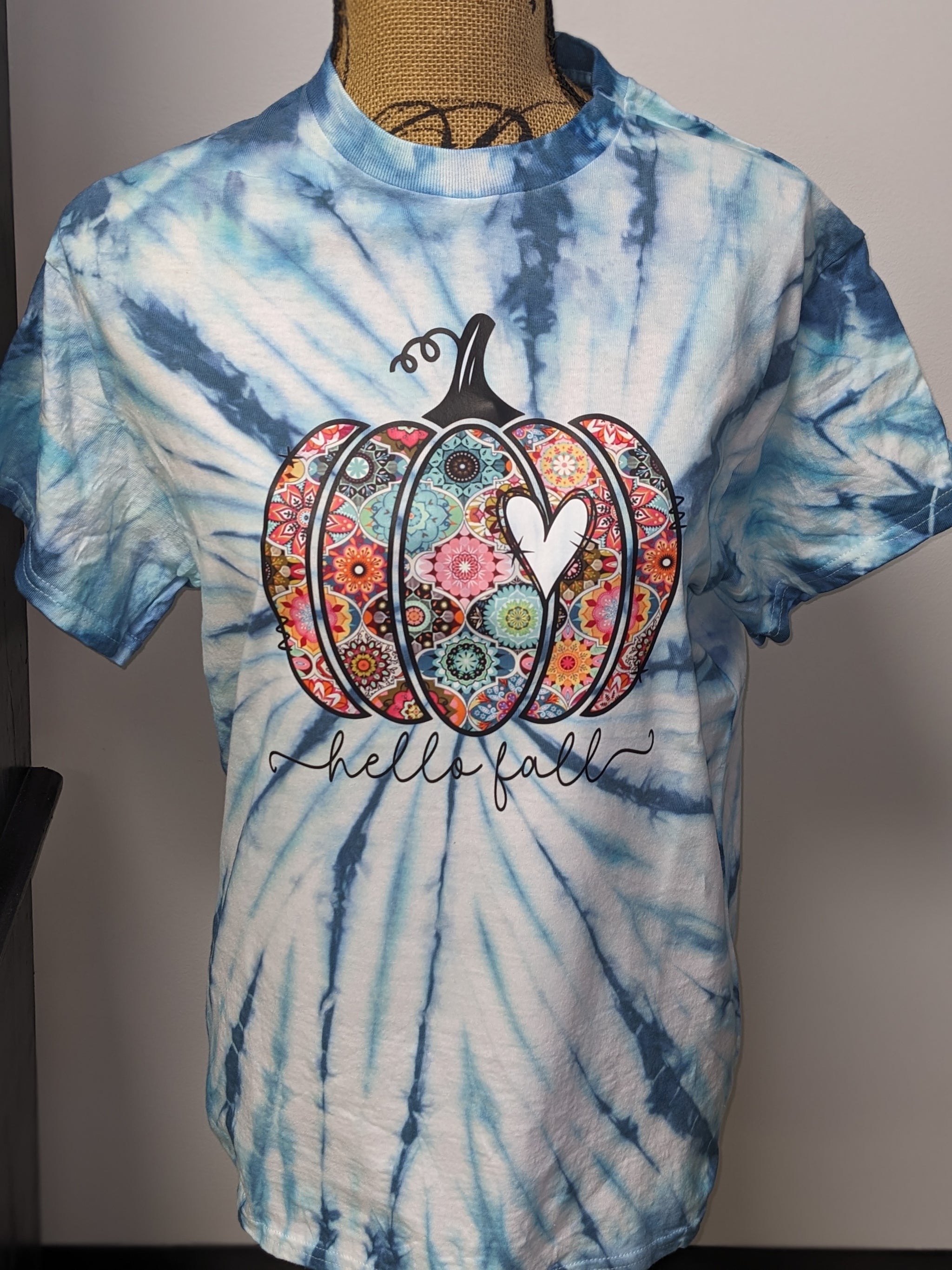 tie dye pumpkin shirt