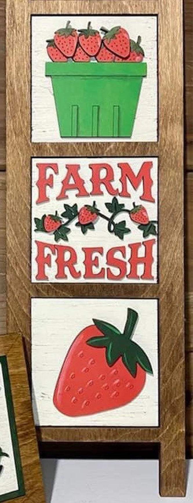 Strawberry Ladder Tiles (Set of 3)