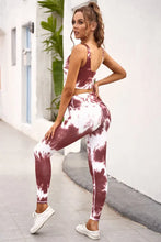 Load image into Gallery viewer, Red Tie-dye Sport Tank &amp; Leggings Se
