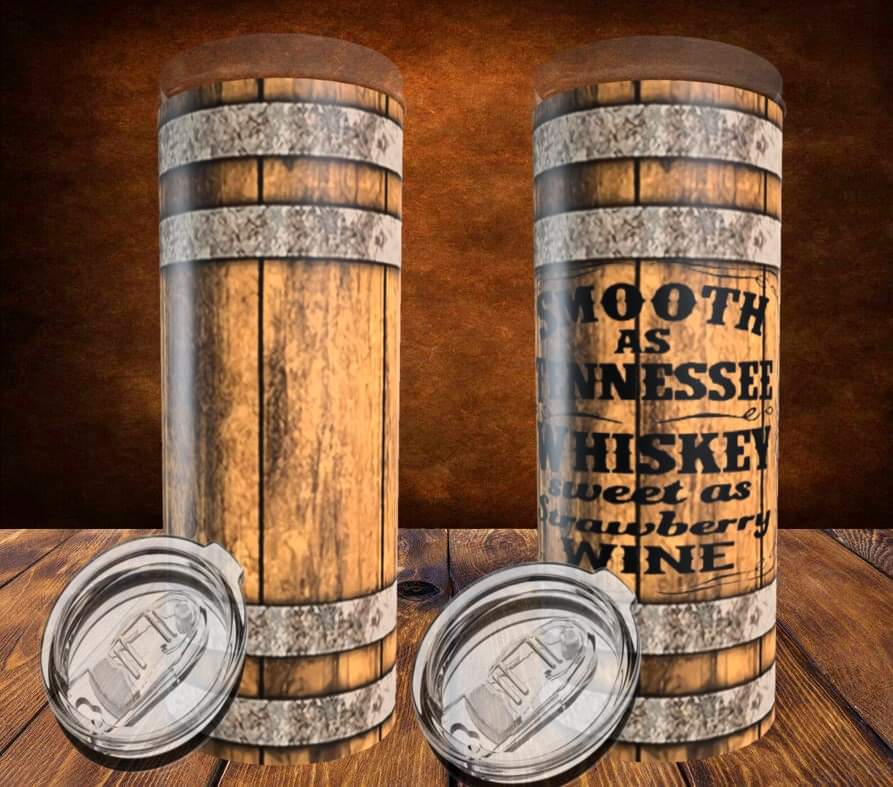 Smooth As Tennessee Whiskey Barrel Tumbler