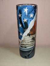 Load image into Gallery viewer, American Flag Fishing Reel Sublimation Tumbler
