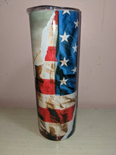 Load image into Gallery viewer, American Flag Fishing Reel Sublimation Tumbler
