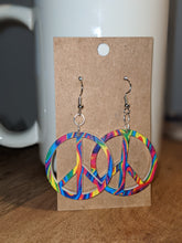 Load image into Gallery viewer, Groovy Peace Acrylic Earrings
