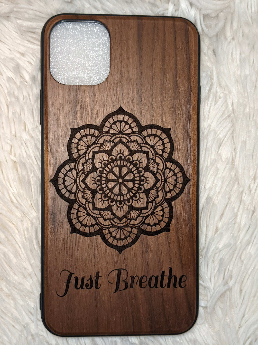 Just Breathe Mandala Phone Case