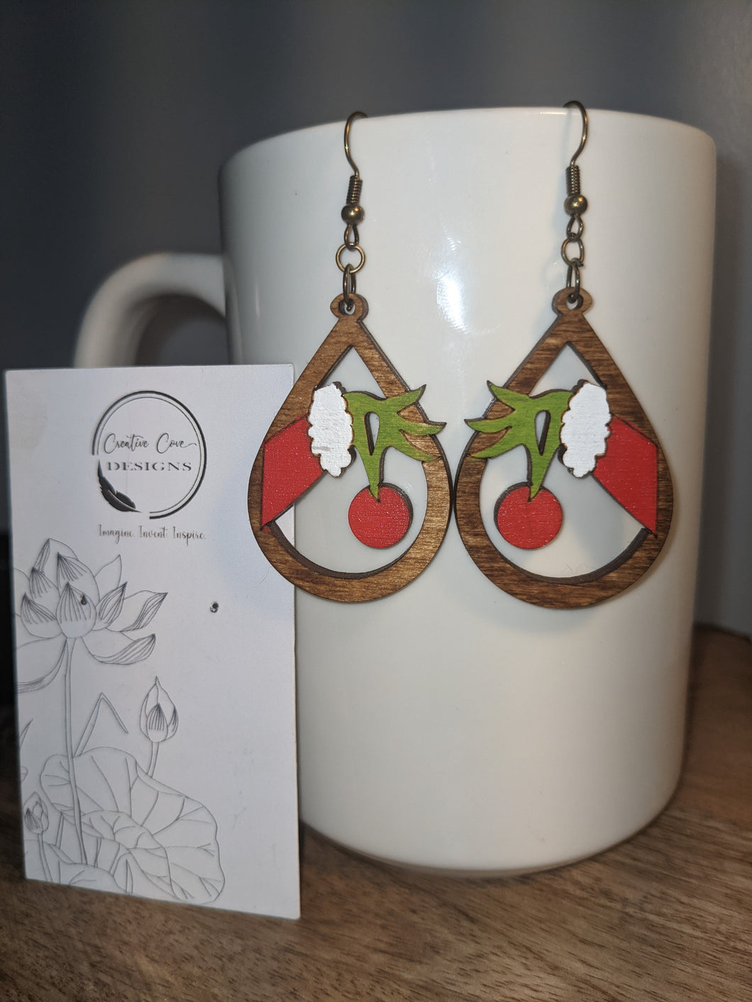 Green Man Earrings