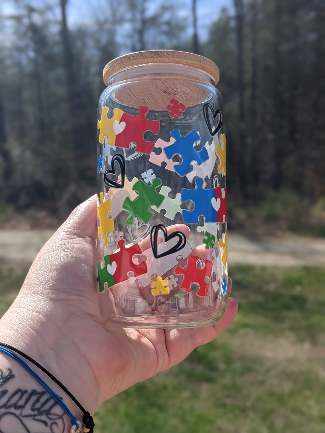 Autism UV Glass Beer/Coffee Mug