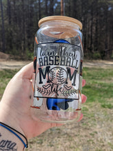 Load image into Gallery viewer, Living That Baseball Mom Life UV Glass Beer/Coffee Mug
