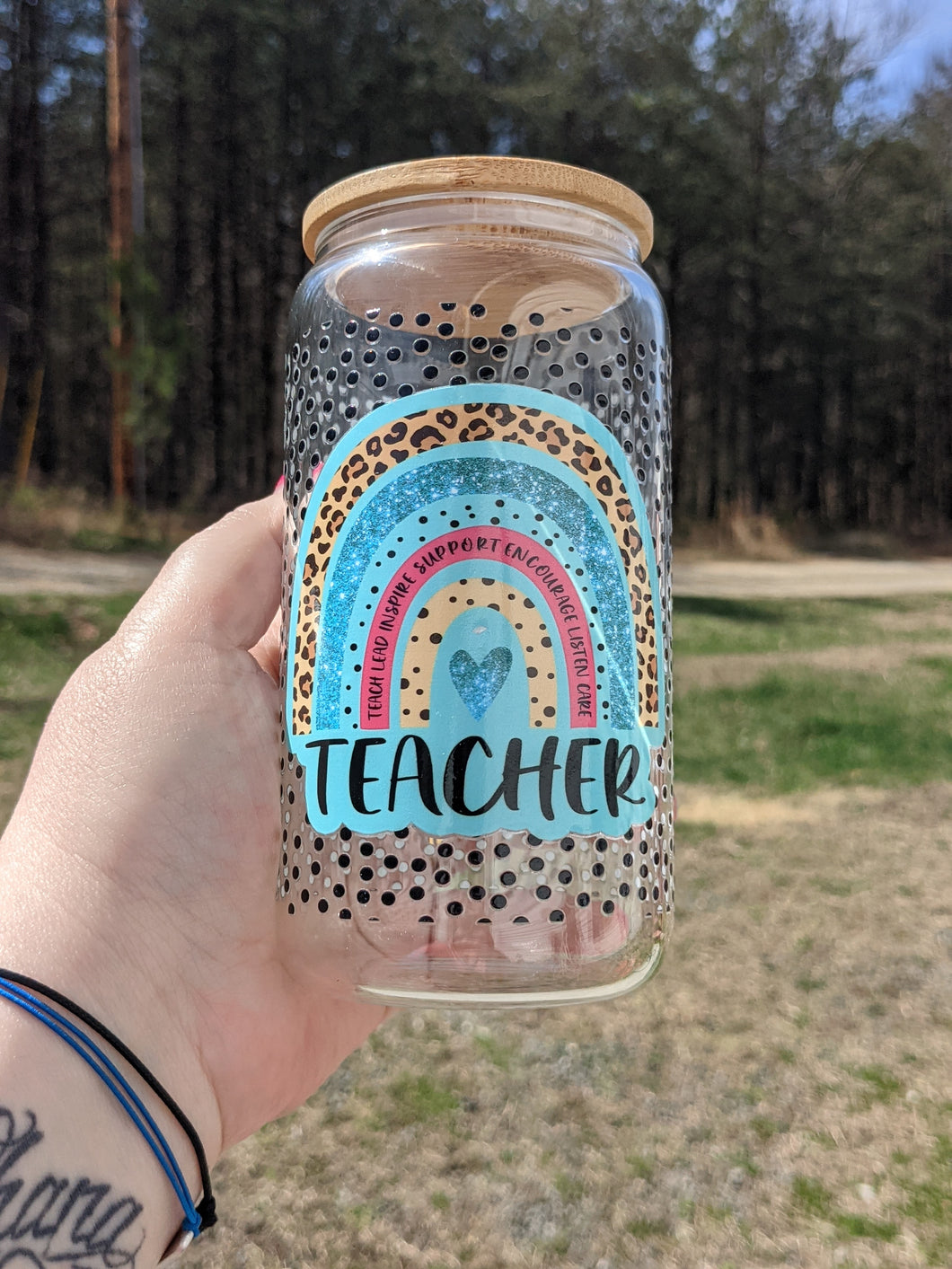 Teacher Life UV Glass Beer/Coffee Mug