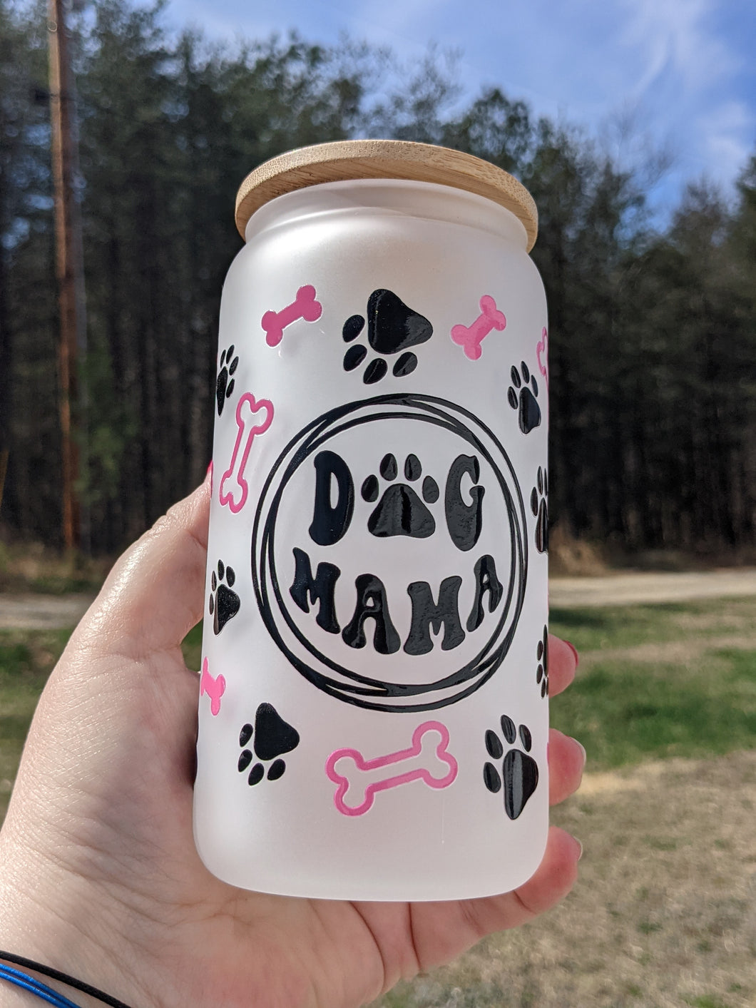 Dog Mama UV Glass Beer/Coffee Mug