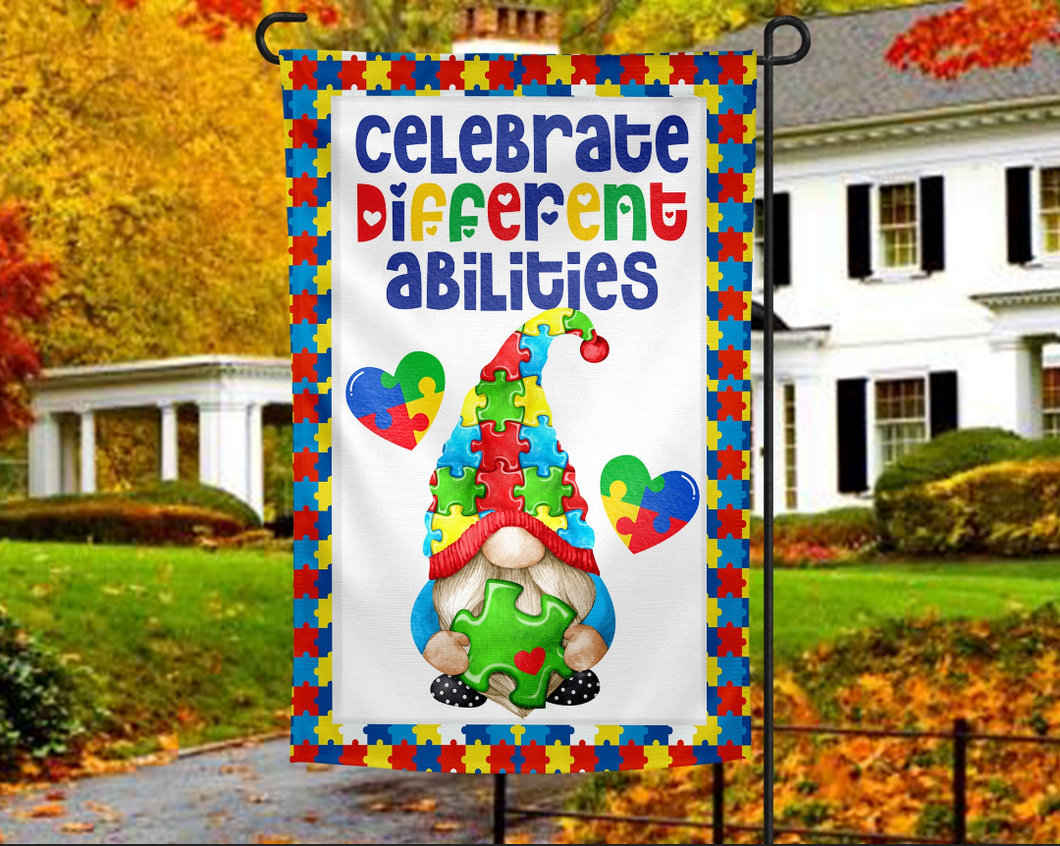 Celebrate Different Abilities Garden Flag