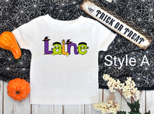 Load image into Gallery viewer, Children&#39;s Halloween Personalized Shirts
