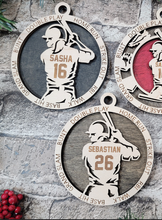 Load image into Gallery viewer, Personalized Baseball Ornament
