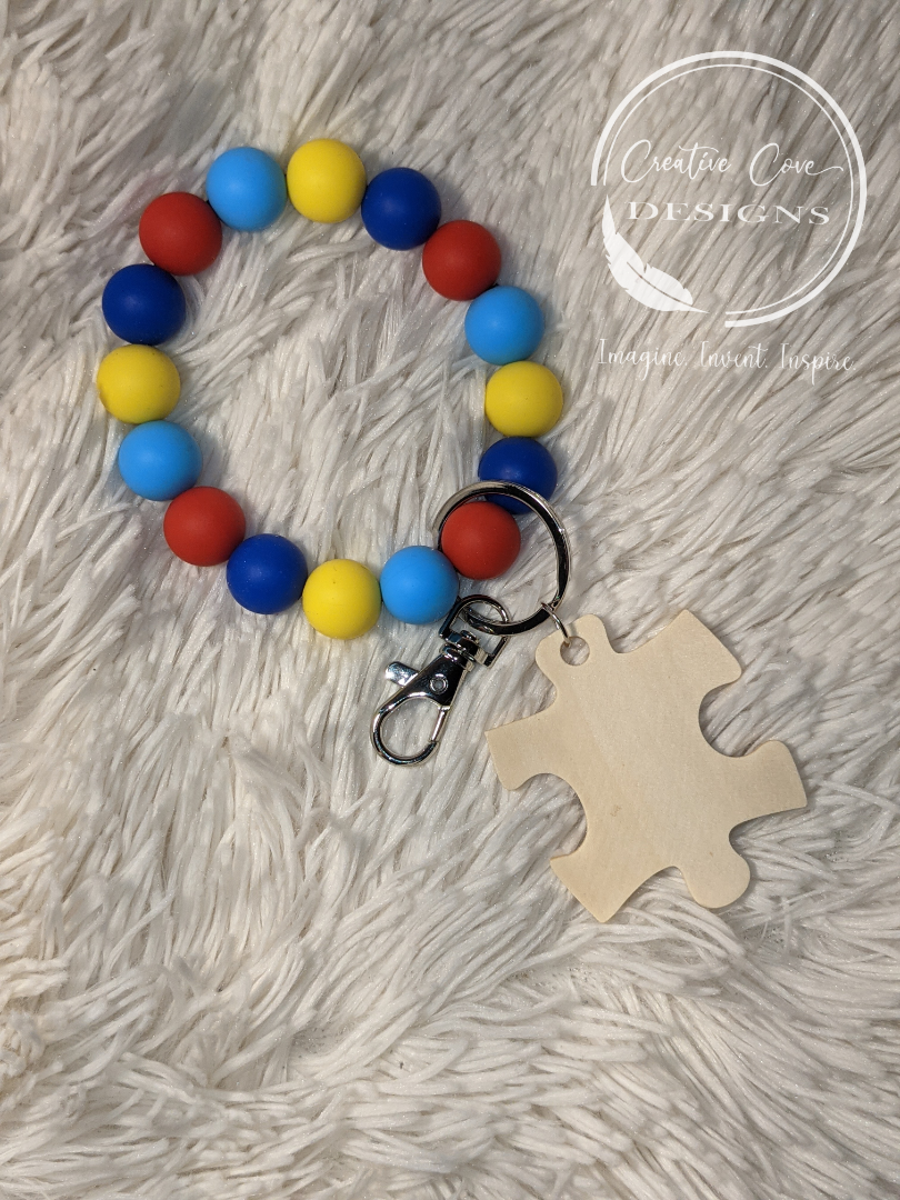 Autism Awareness Wristlet