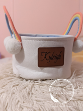 Load image into Gallery viewer, Easter Basket with custom leather patch
