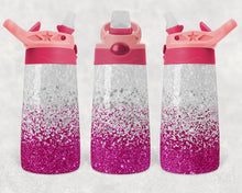 Load image into Gallery viewer, Plain Pink Glitter 12 ounce Water Bottle
