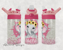Load image into Gallery viewer, Elephant 12 ounce Kids Water Bottle
